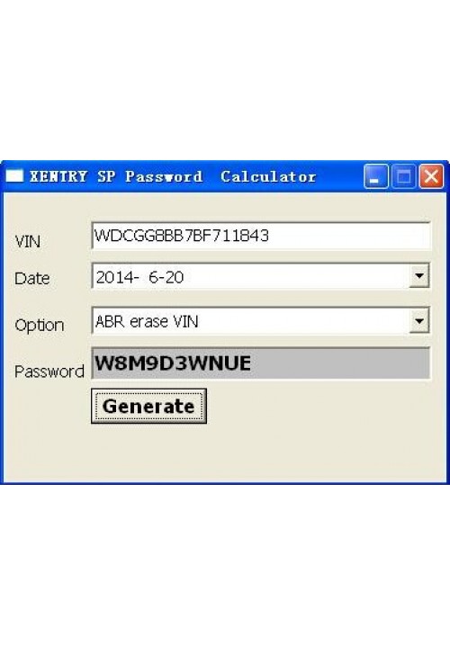 Mercedes Benz Xentry Special Password Calculator